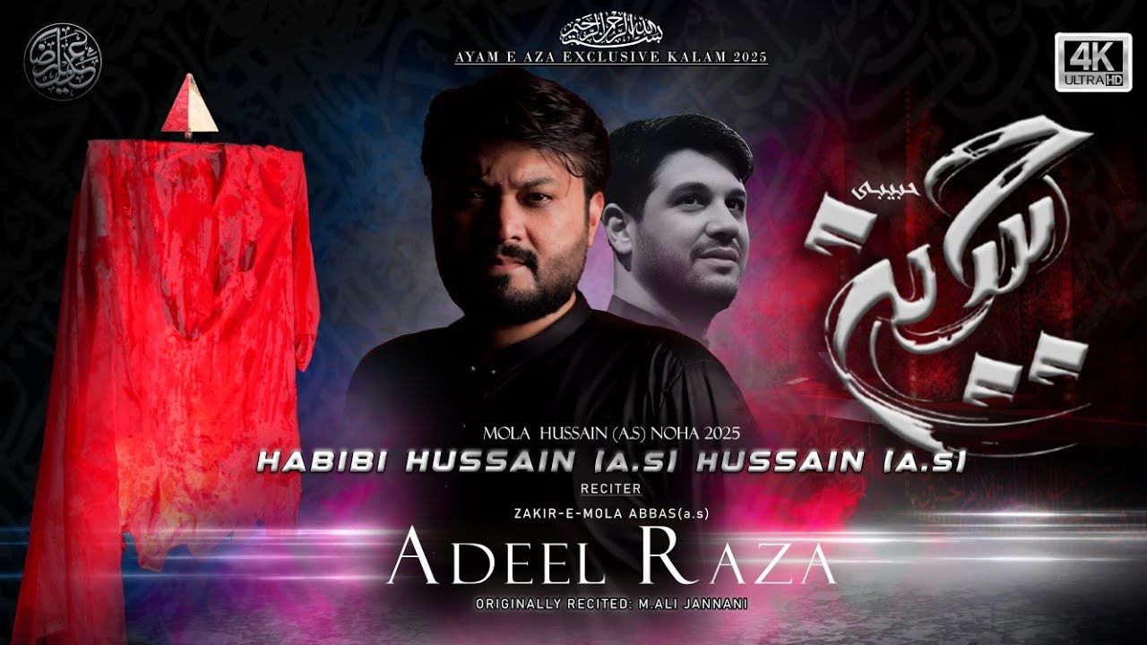 Nohay 2025 | Hussain Hussain Hussain Habibi | Adeel Raza | Muharram Nohay 2025/1447 | New Noha 2025